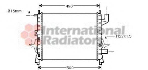 VAN WEZEL 43002262 Радіатор, охолодження двигуна