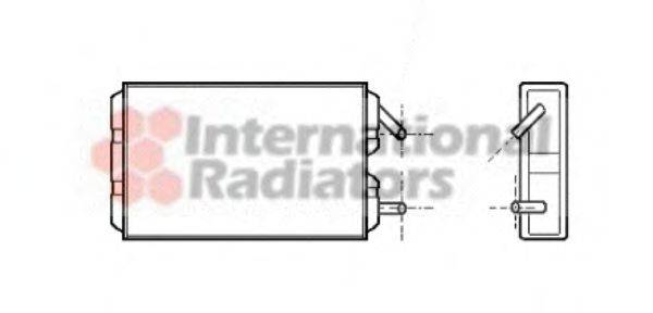 VAN WEZEL 59006041 Теплообмінник, опалення салону