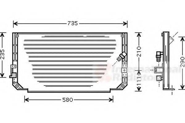 VAN WEZEL 53005279 Конденсатор, кондиціонер