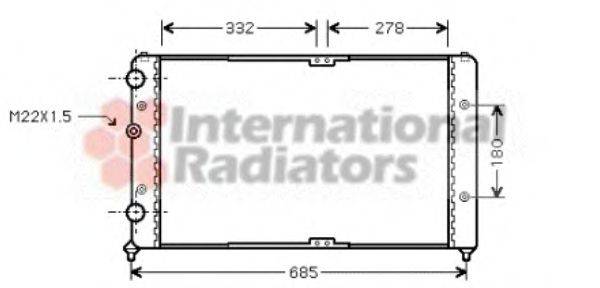 VAN WEZEL 58002191 Радіатор, охолодження двигуна