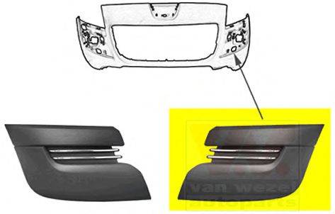 VAN WEZEL 4076581 Облицювання, бампер