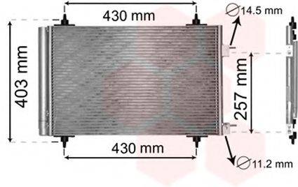 VAN WEZEL 09005230 Конденсатор, кондиціонер