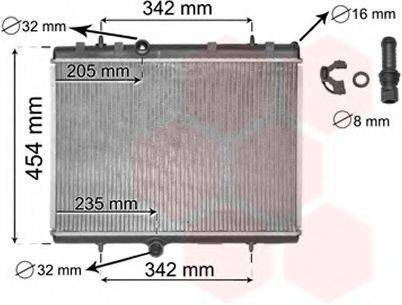 VAN WEZEL 40002267 Радіатор, охолодження двигуна