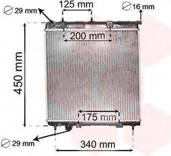 VAN WEZEL 40002288 Радіатор, охолодження двигуна