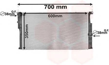 VAN WEZEL 06002446 Радіатор, охолодження двигуна