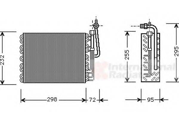 VAN WEZEL 0100V008 Випарник, кондиціонер