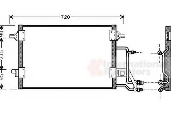 VAN WEZEL 03005140 Конденсатор, кондиціонер