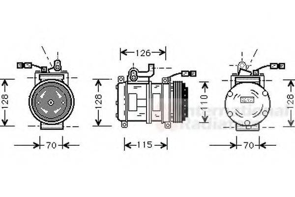 VAN WEZEL 0600K231 Компресор, кондиціонер