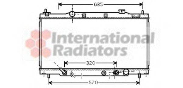 VAN WEZEL 25002166 Радіатор, охолодження двигуна