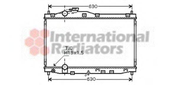 VAN WEZEL 25002171 Радіатор, охолодження двигуна