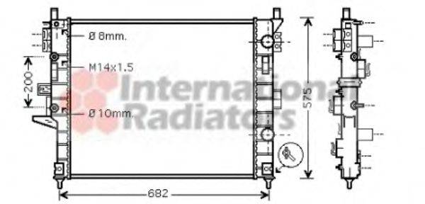 VAN WEZEL 30002331 Радіатор, охолодження двигуна