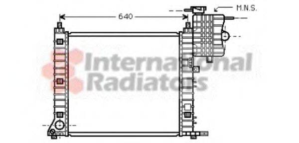 VAN WEZEL 30002349 Радіатор, охолодження двигуна