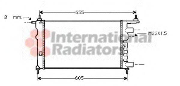 VAN WEZEL 37002261 Радіатор, охолодження двигуна