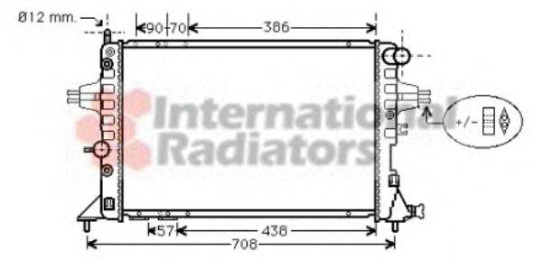 VAN WEZEL 37002329 Радіатор, охолодження двигуна