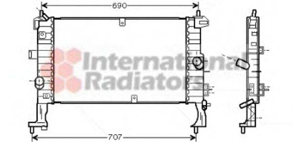 VAN WEZEL 37002346 Радіатор, охолодження двигуна