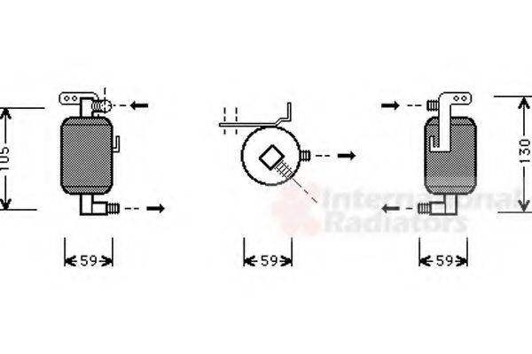 VAN WEZEL 4000D195 Осушувач, кондиціонер