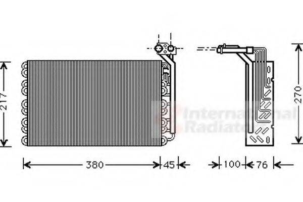 VAN WEZEL 4000V010 Випарник, кондиціонер