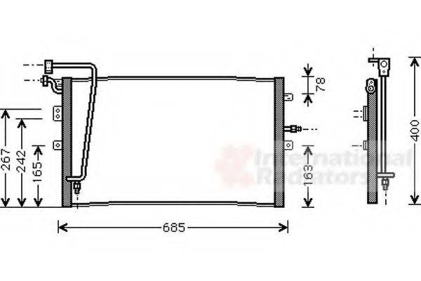 VAN WEZEL 47005039 Конденсатор, кондиціонер