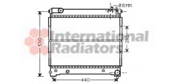 VAN WEZEL 52002074 Радіатор, охолодження двигуна