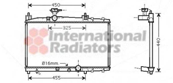 VAN WEZEL 53002317 Радіатор, охолодження двигуна