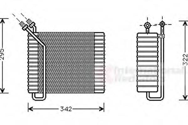 VAN WEZEL 5900V025 Випарник, кондиціонер