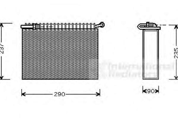 VAN WEZEL 7300V006 Випарник, кондиціонер