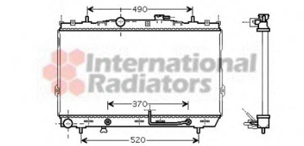 VAN WEZEL 82002105 Радіатор, охолодження двигуна