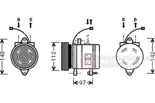 VAN WEZEL 8200K013 Компресор, кондиціонер