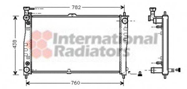 VAN WEZEL 83002021 Радіатор, охолодження двигуна