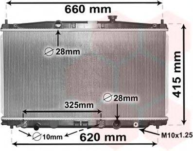 VAN WEZEL 25002288 Радіатор, охолодження двигуна