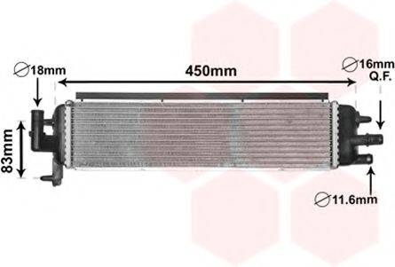 VAN WEZEL 40002382 Радіатор, охолодження двигуна