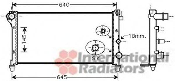 VAN WEZEL 17002379 Радіатор, охолодження двигуна