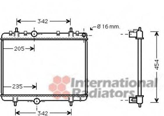 VAN WEZEL 40002330 Радіатор, охолодження двигуна