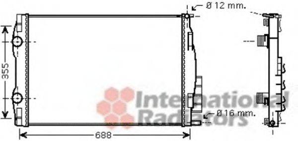 VAN WEZEL 43002387 Радіатор, охолодження двигуна