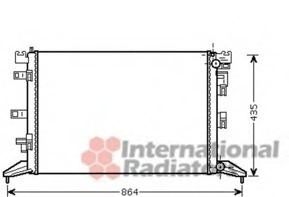 VAN WEZEL 43002416 Радіатор, охолодження двигуна