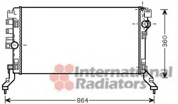 VAN WEZEL 43002419 Радіатор, охолодження двигуна