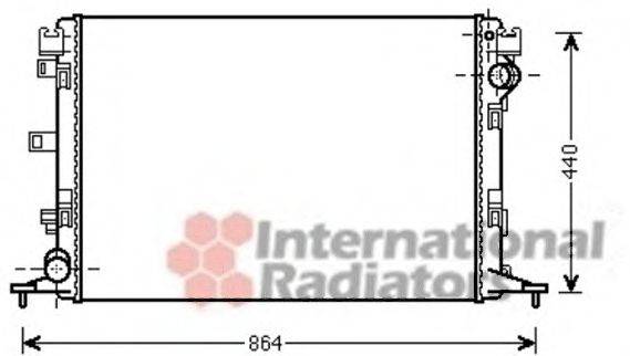 VAN WEZEL 43002420 Радіатор, охолодження двигуна