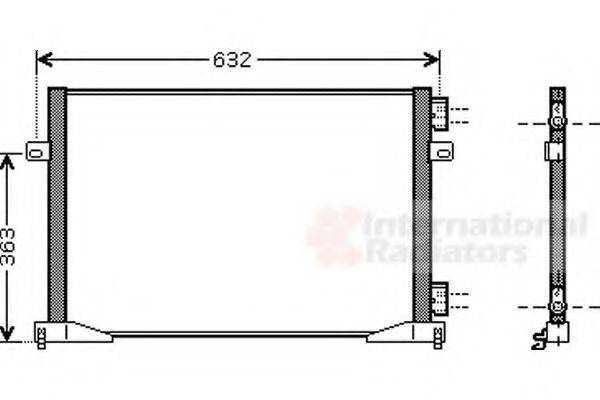 VAN WEZEL 43005391 Конденсатор, кондиціонер