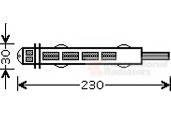 VAN WEZEL 4300D431 Осушувач, кондиціонер