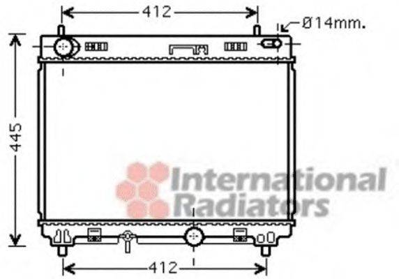 VAN WEZEL 53002358 Радіатор, охолодження двигуна