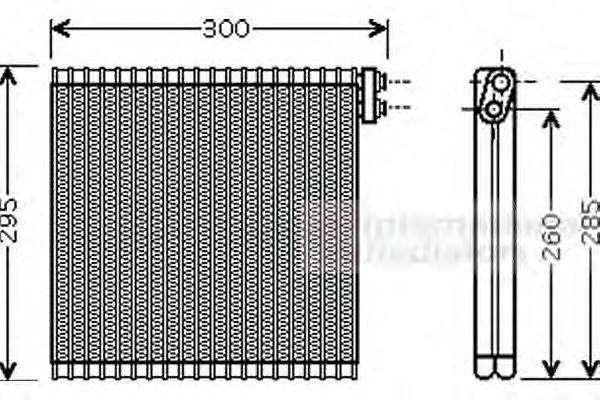 VAN WEZEL 5300V483 Випарник, кондиціонер