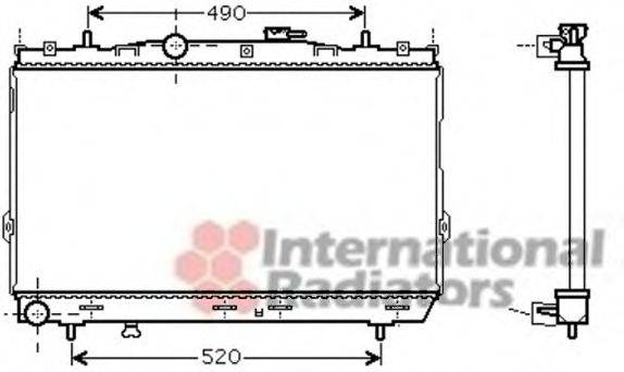 VAN WEZEL 82002185 Радіатор, охолодження двигуна