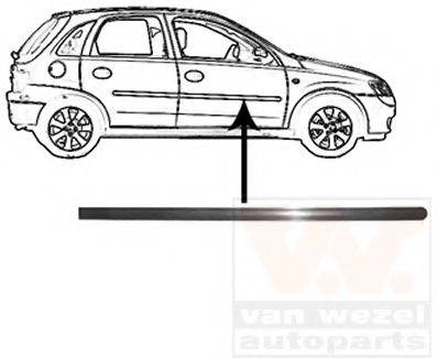 VAN WEZEL 3777424 Облицювання / захисна накладка, двері