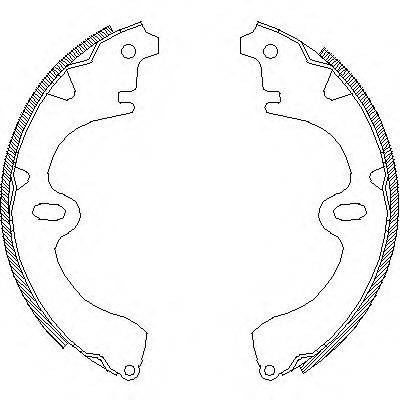 WOKING Z400800 Комплект гальмівних колодок