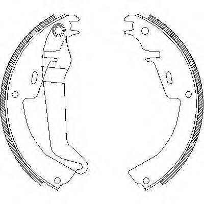 WOKING Z401000 Комплект гальмівних колодок
