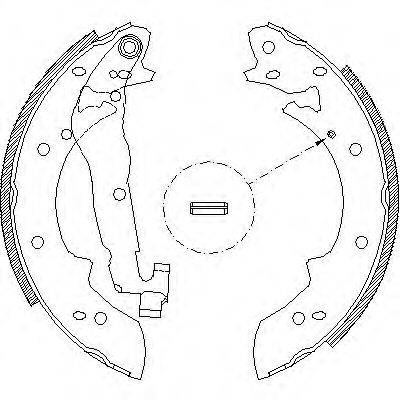WOKING Z402700 Комплект гальмівних колодок
