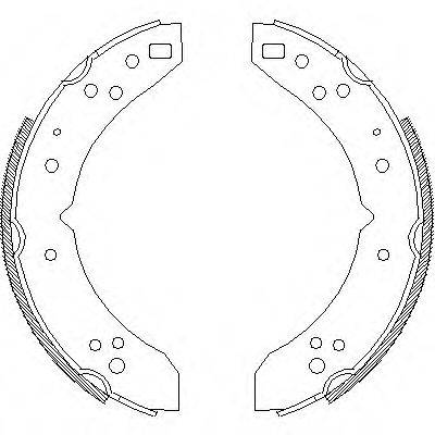 WOKING Z403000 Комплект гальмівних колодок