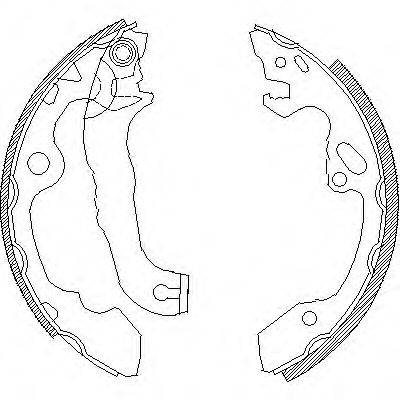 WOKING Z404000 Комплект гальмівних колодок