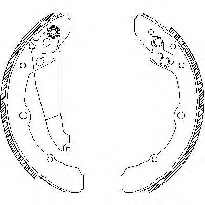 WOKING Z404800 Комплект гальмівних колодок