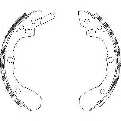 WOKING Z406000 Комплект гальмівних колодок